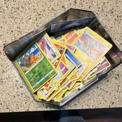 Pokemon TCG Sword & Shield Mixed Card Lot Tyranitar Tin Luxray Morpeko +More - Image 1