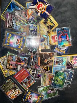 50 Pokemon Card Lot - 2 EX V VMAX IR Ultra Rare + 3 Double Rare + 5 Holo Bundle - Image 2