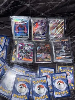 50 Pokemon Card Lot - 2 EX V VMAX IR Ultra Rare + 3 Double Rare + 5 Holo Bundle - Image 3