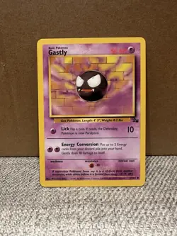 Gastly 33/62 Fossil Set Unlimited Vintage 1999 Pokemon Card - Image 1