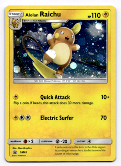 Alolan Raichu - SM Promos - Pokemon NM SM65 - Image 1