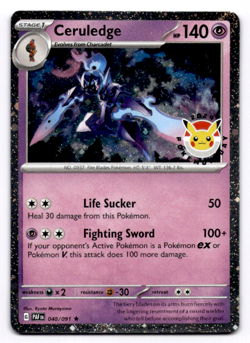 Ceruledge - (Pokemon Day 2024) (Cosmos Holo) Miscellaneous Cards & Products - Po - Image 1