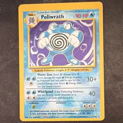 Pokemon Base Set Holo Poliwrath 13/102 - Image 1
