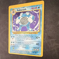 Pokemon Base Set Holo Poliwrath 13/102 - Image 3