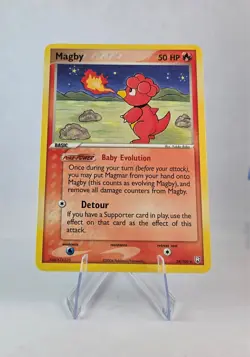 Magby 24/109 Pokemon Ex Team Rocket Returns Non-Holo LP Rare 2004 - Image 1