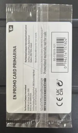 Pokemon Primarina 020/084 Pitch Black Promo Sealed Barnes And Noble Sealed - Image 2