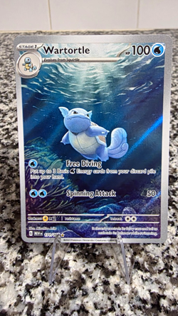 Wartortle 171/165 SV: Scarlet & Violet 151 Holo Illustration Rare (English) - Image 1