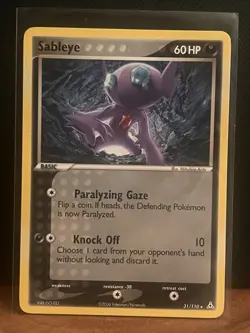 Pokemon TCG Card 2006 EX Holon Phantoms - Sableye 31/110 - Image 1
