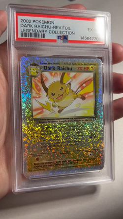 Dark Raichu -Reverse Foil #7 - 2002 Pokemon Legendary Collection - PSA 6 EX-MT - Image 2