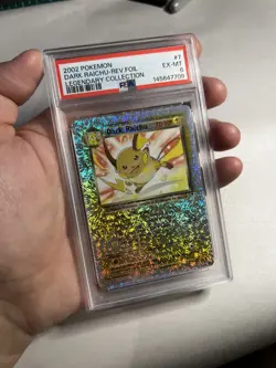Dark Raichu -Reverse Foil #7 - 2002 Pokemon Legendary Collection - PSA 6 EX-MT - Image 4