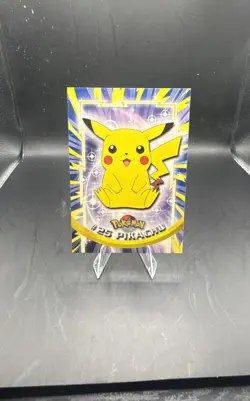 Topps Pikachu 25 Pokemon Tv Animation 1999 Red logo - Image 1