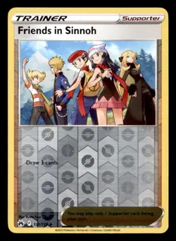 Friends in Sinnoh 131/159 Uncommon Crown Zenith Pokemon Reverse Holo Near Mint - Image 1