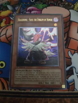 Yu-Gi-Oh! 1x Blackwing - Vayu The Emblem of Honor Ultimate 1st ANPR-EN005 LP - Image 1