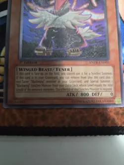 Yu-Gi-Oh! 1x Blackwing - Vayu The Emblem of Honor Ultimate 1st ANPR-EN005 LP - Image 5
