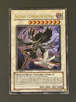 Blackwing Silverwind the Ascendant SOVR-EN041 Stardust Overdrive 1st Edition - Image 1