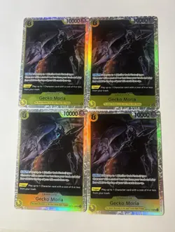 Bandai One Piece Card Game Gecko Moria OP01-040 OP-01 SRlot of 4 - Image 1