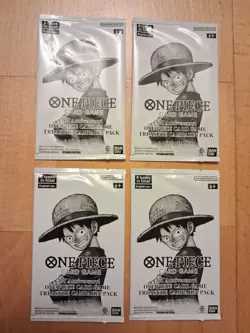 4 x 3rd Anniversary! One Piece Treasure Campaign Pack English SEALED UNOPENED - Image 1