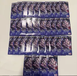 One Piece TCG The Azure Sea’s Seven OP-14 Sleeved Booster Pack Lot Of 34 Sealed - Image 1