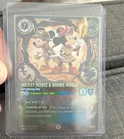 Ravensburger Lorcana Mickey & Minnie Adventuring Duo 238/207 Enchanted Foil - Image 1