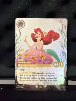 Disney Lorcana Ariel Spectacular Singer 1/CC1 Heroine Curator Collection Promo - Image 1