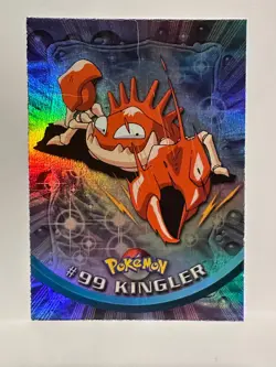 Kingler #95 HOLO Topps Trading Cards Series 1 Pokemon - Image 1