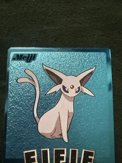 Pokemon 2000 Japanese Meiji Blue Metallic Foil Promo ESPEON / EIFIE Card - Image 2