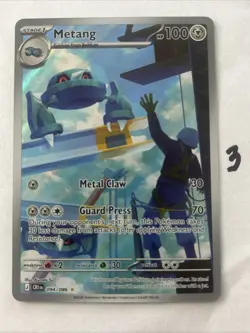 Pokemon TCG Metang 094/086 Chaos Rising Illustration Rare NM Card - Image 1