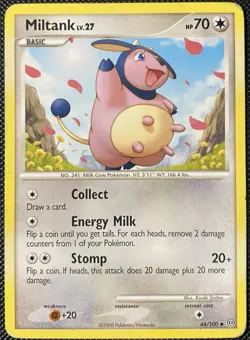 Miltank 44/100 Stormfront Regular (See Photos) Pokemon Card - Image 1