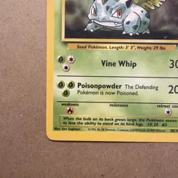 VINTAGE Ivysaur 30/102 Base Set Pokemon Card NM LP-0125 - Image 5