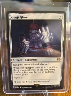 MTG Genji Glove Regular Magic the Gathering Card Final Fantasy R #0258 - Image 1