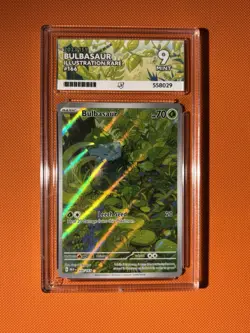 Pokemon TCG Bulbasaur 166/165 Holo 2023 Illustration Rare 151 Card Ace 9 Mint - Image 1