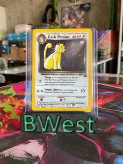 Dark Persian MP WoTC Black Star Promo Card 17 Holo Vintage Pokemon TCG 1999 2000 - Image 1