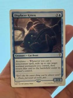 1X Displacer Kitten MINT MTG Magic MB2 Mystery Booster 2 White Border EDH CEDH - Image 1