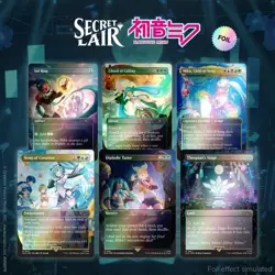 [EN]MTG Secret Lair x Hatsune Miku:Digital Sensation (Foil) + MIKU COMMAND TOWER - Image 1