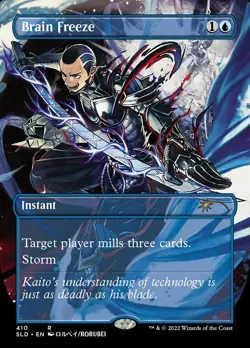 MTG Brain Freeze (410) - Foil - Borderless, NM-Mint, English Secret Lair Drop Se - Image 1