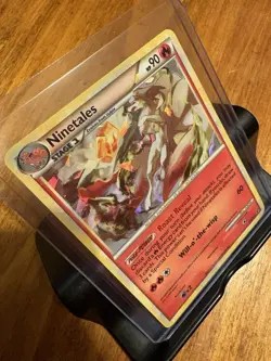 Pokemon HeartGold SoulSilver Ninetales Cracked Ice Holo Rare 7/123 ERROR - Image 2