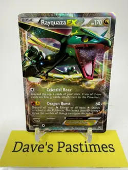 Rayquaza EX 85/124 Holo EX Rare Dragons Exalted Pokemon LP P7 - Image 1