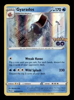 GYARADOS 022/078 HOLO RARE POKEMON GO NM/M - Image 1