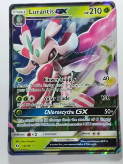 LURANTIS GX 15/149 HOLO ULTRA RARE SM BASE SET NM/M POKEMON - Image 1