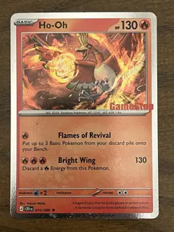 GAMESTOP Ho-Oh 2026 Pokemon Chaos Rising 010/086 Exclusive Stamped Promo Holo - Image 1