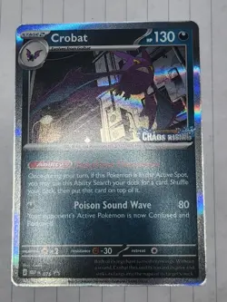 Crobat #076 (Prerelease) Promo, Chaos Rising Stamped, Mega Evolution Promo, (LP) - Image 1