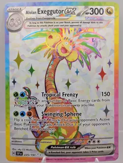 Alolan Exeggutor ex 225/191 SV08 Surging Sparks Holo Pokemon SIR - Image 1