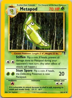 Metapod 54/110 Uncommon Legendary Collection Pokemon Near Mint - Image 1