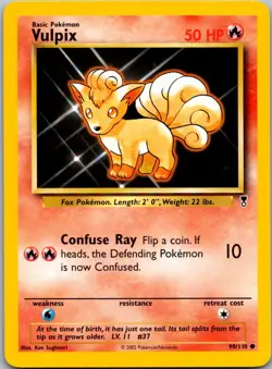 Vulpix 98/110 Common Legendary Collection Pokemon Near Mint - Image 1