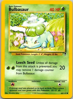 Bulbasaur 68/110 Common Legendary Collection Pokemon Near Mint - Image 1