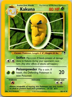 Kakuna 50/110 Uncommon Legendary Collection Pokemon Near Mint - Image 1