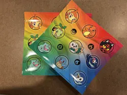 (2x) Pokemon TCG First Partner Illustration Collection Sticker Sheet Lot Of 2 - Image 2