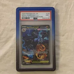 Pokemon 2025 Mega Charizard X ex 125/094 Phantasmal Flames SIR Foil PSA 9 - Image 1