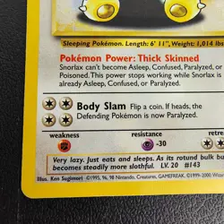 Snorlax 030/130 Base Set 2 Regular Unlimited Vintage Pokemon - Image 5