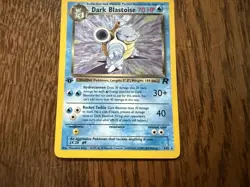 Pokemon TCG Dark Blastoise Holo Rare 1st Edition MP Team Rocket - Image 4